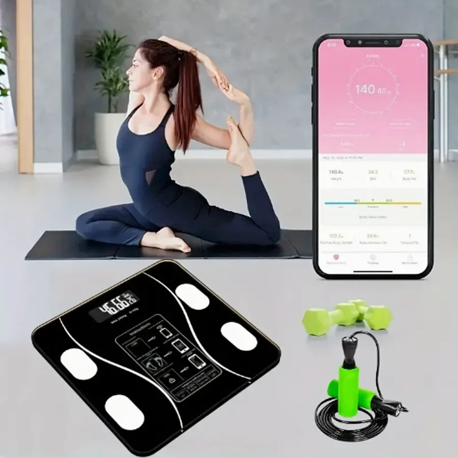Smart APP Synchronized Body Fat Scale Bathroom Digital Scale Bluetooth Weight Loss Body Fat Scale Body Composition Analyzer
